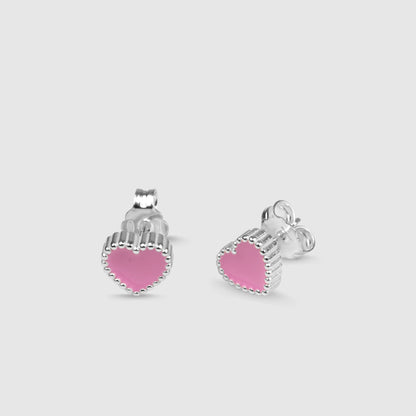 Pendientes Plata Corazon