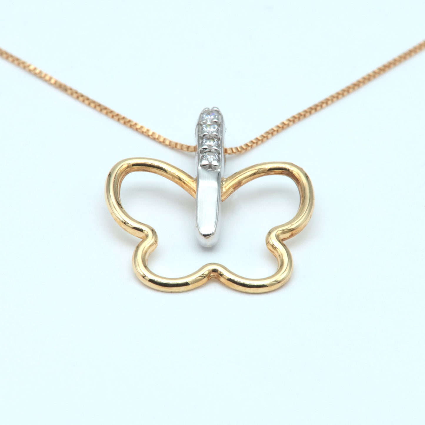 Valentine's Day butterfly choker 18K Gold