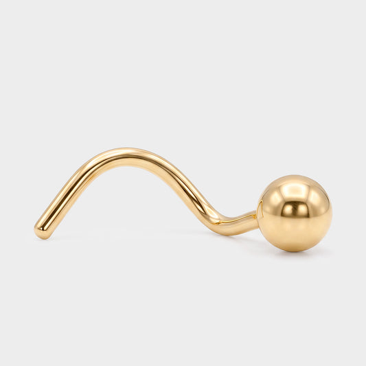Piercing Oro 18K nostril bola