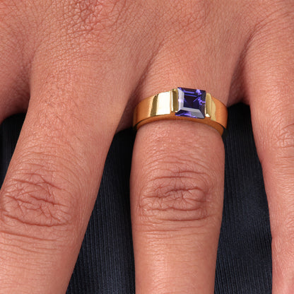 Anillo Oro 18K Amatista