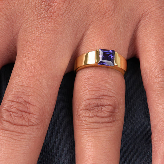 Anillo Oro 18K Amatista