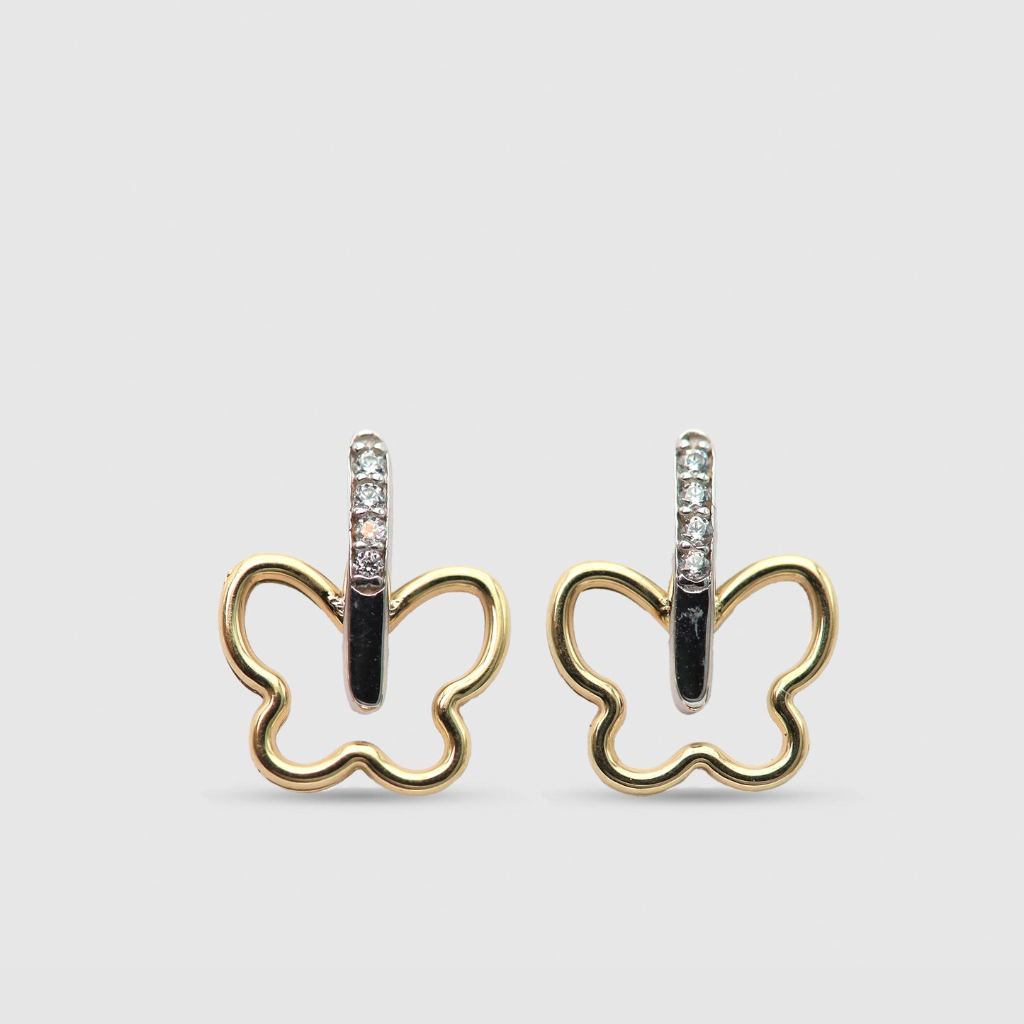 Valentine's Day Butterfly Earrings 18K Gold