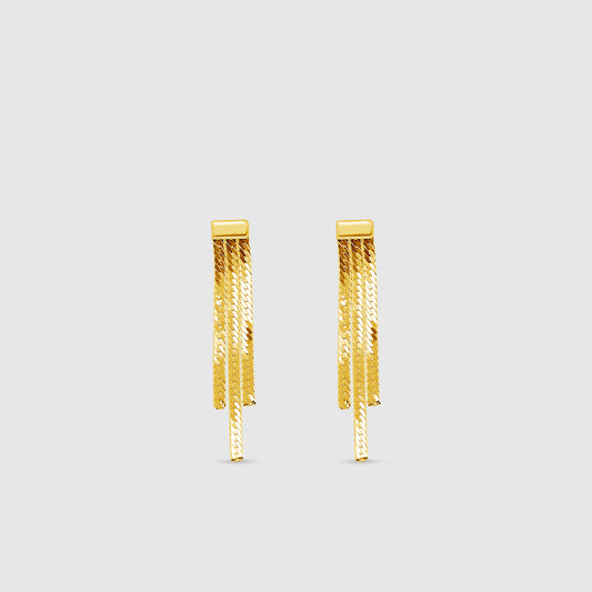 Pendientes Curt Plata 925 Baño Oro