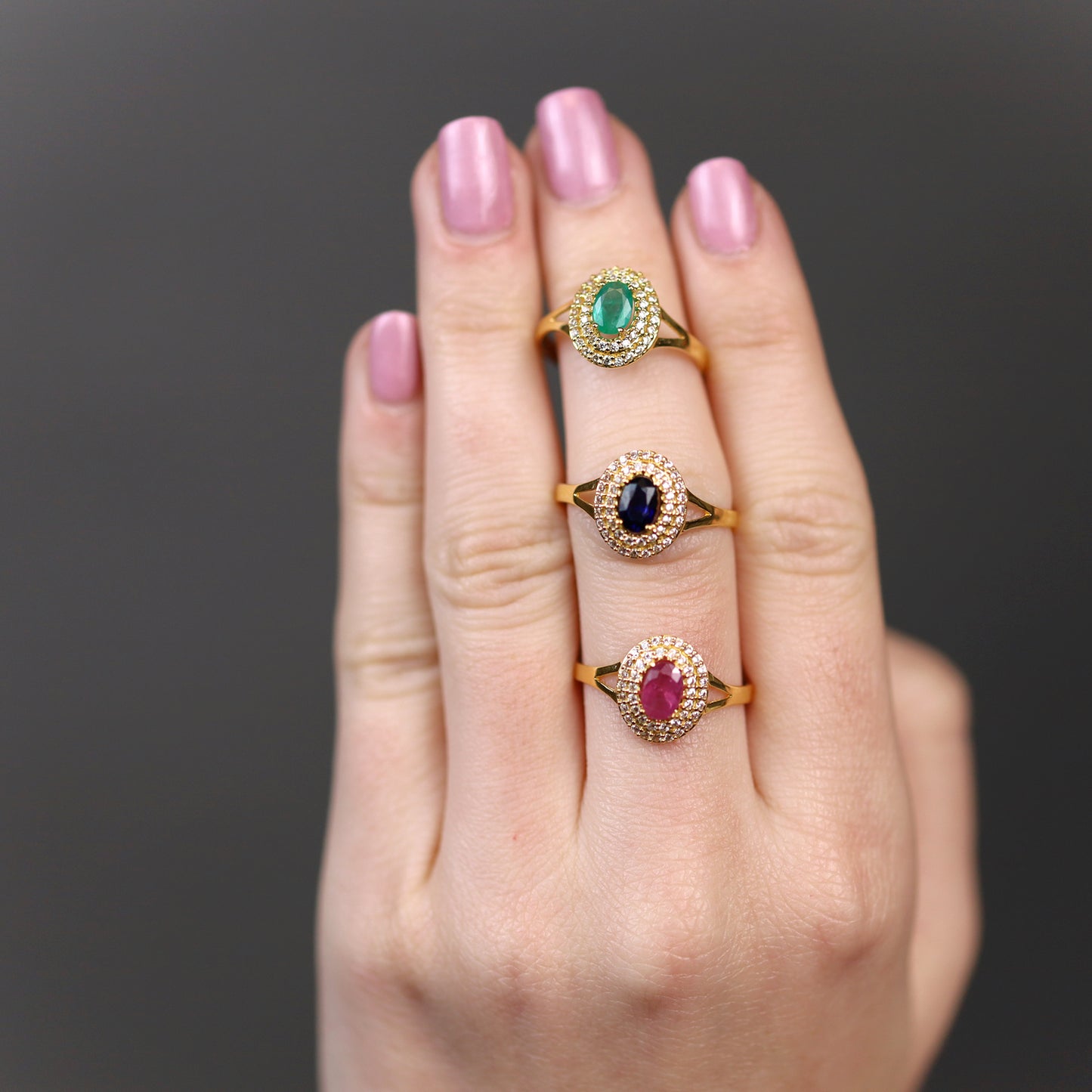 Anillo Vivianne Oro 18K & Esmeralda