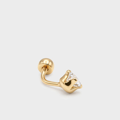 Piercing ombligo Oro 18K & Circonita