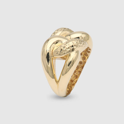 18K Gold Link Ring