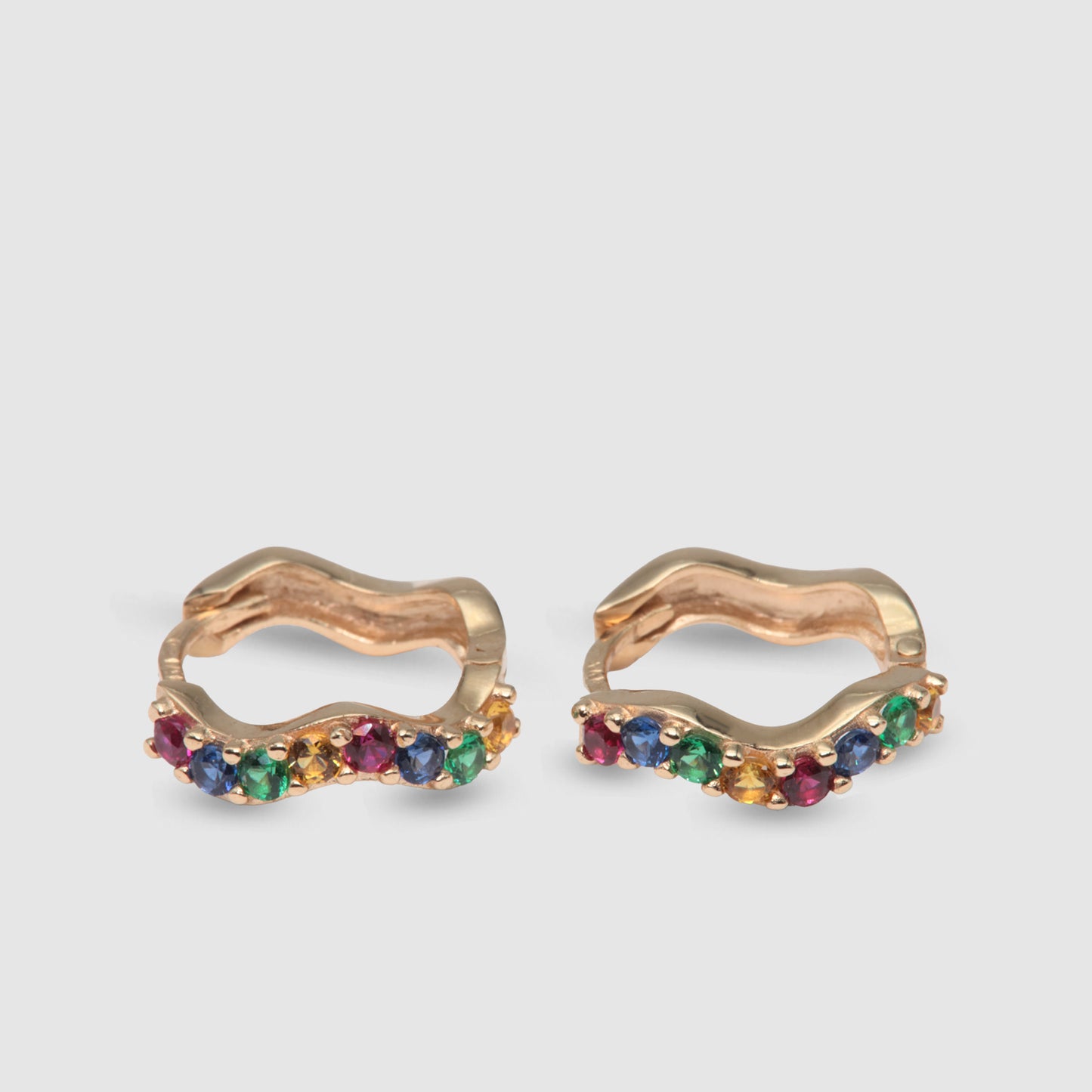 Pendientes piedras multicolor