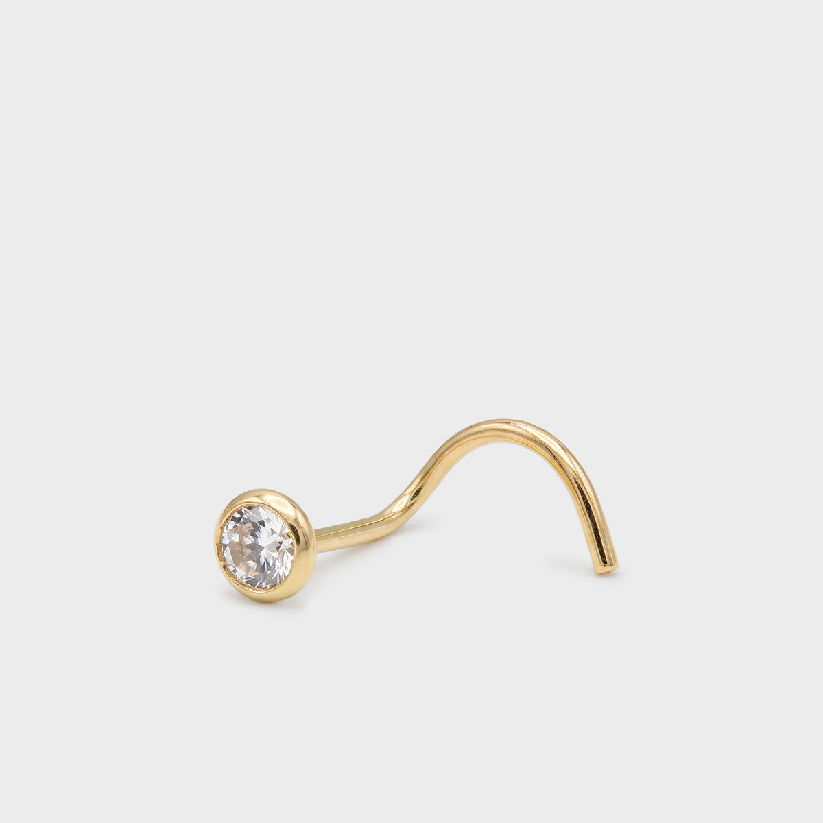 Piercing Nostril Circonita Oro 18K