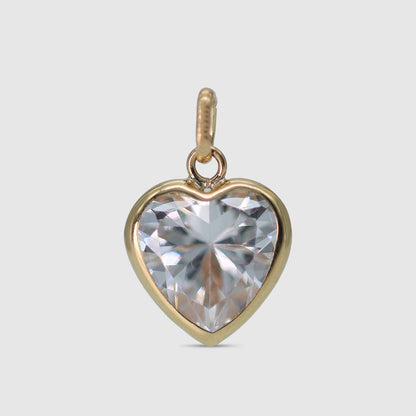 Stone heart pendant