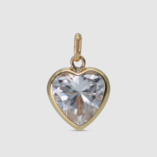 Stone heart pendant