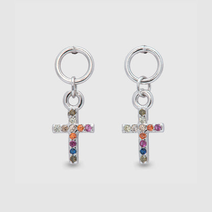 Pendiente Cruces Multicolor