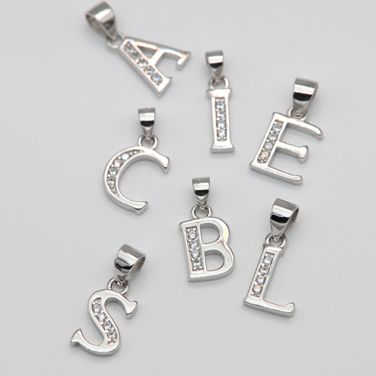 Choker with initial "M" 925 Silver