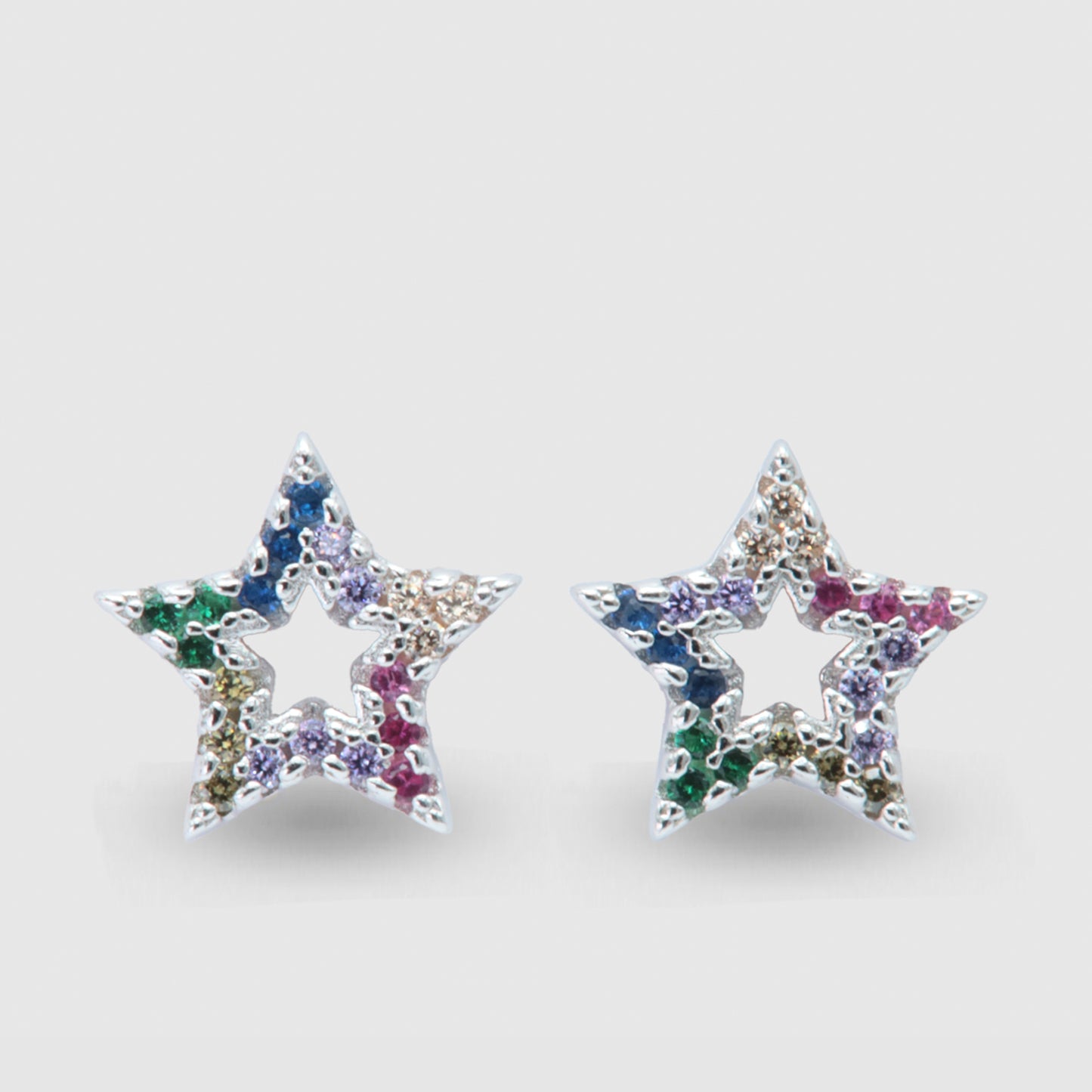 Pendiente estrellas Multicolor