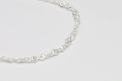 925 Silver Bracelet with infinity motifs